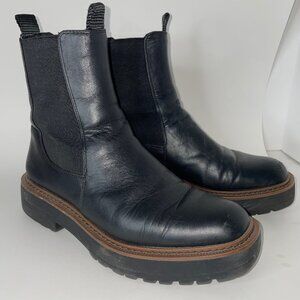 Sam Edelman Black Leather Ankle Booties